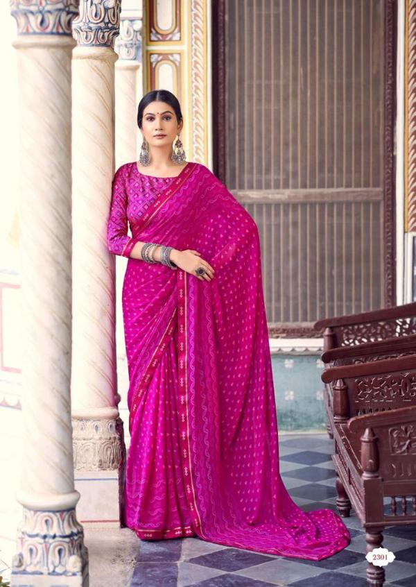 Kashvi Rangrez Fancy Wear Georgette Designer Saree Collection